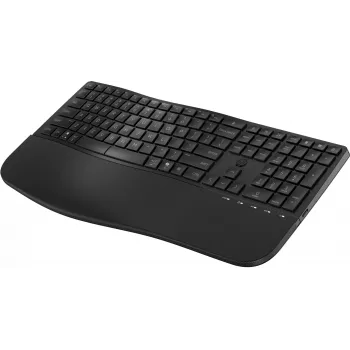 HP 685 Comfort Dual-Mode Tastatur 8T6L9UT#ABB, kabellos 2,4 GHz, Multi-Device, 23 programmierbare Tasten, Full-Size, QWERTY International Englisch, schwarz