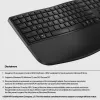 HP 685 Comfort Dual-Mode Tastatur 8T6L9UT#ABB, kabellos 2,4 GHz, Multi-Device, 23 programmierbare Tasten, Full-Size, QWERTY International Englisch, schwarz