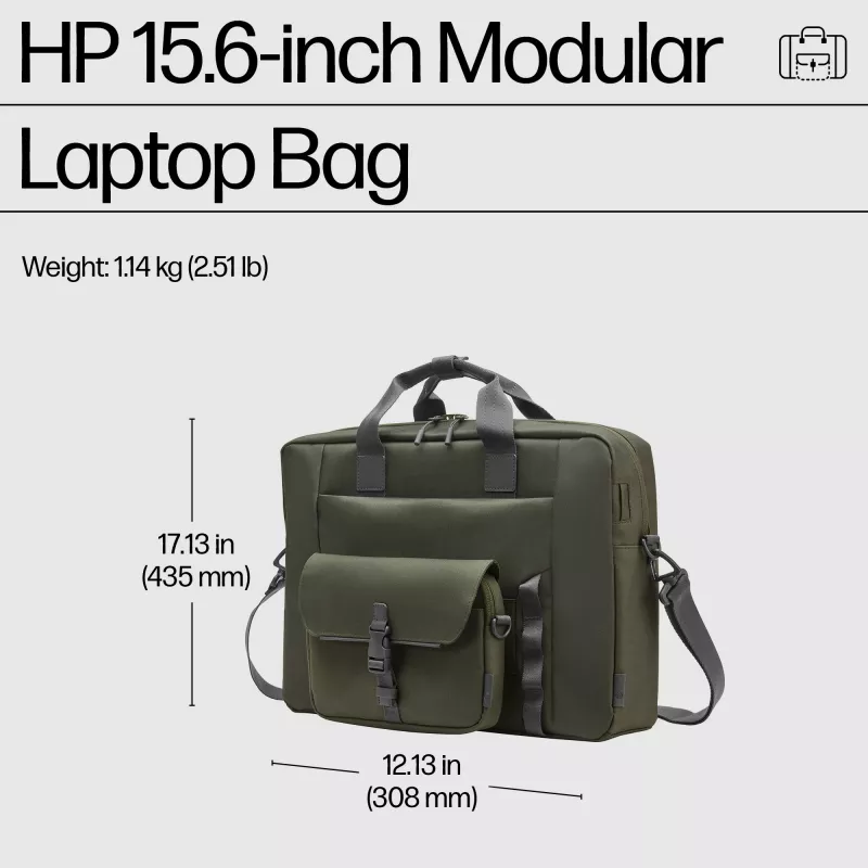 Messenger case HP 15.6-inch Modular Laptop Bag 39.6 cm 1.14 kg monochrom
