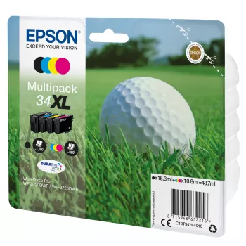 Epson Golfball Multipack 4-Farben 34XL DURABrite Ultra Tinte