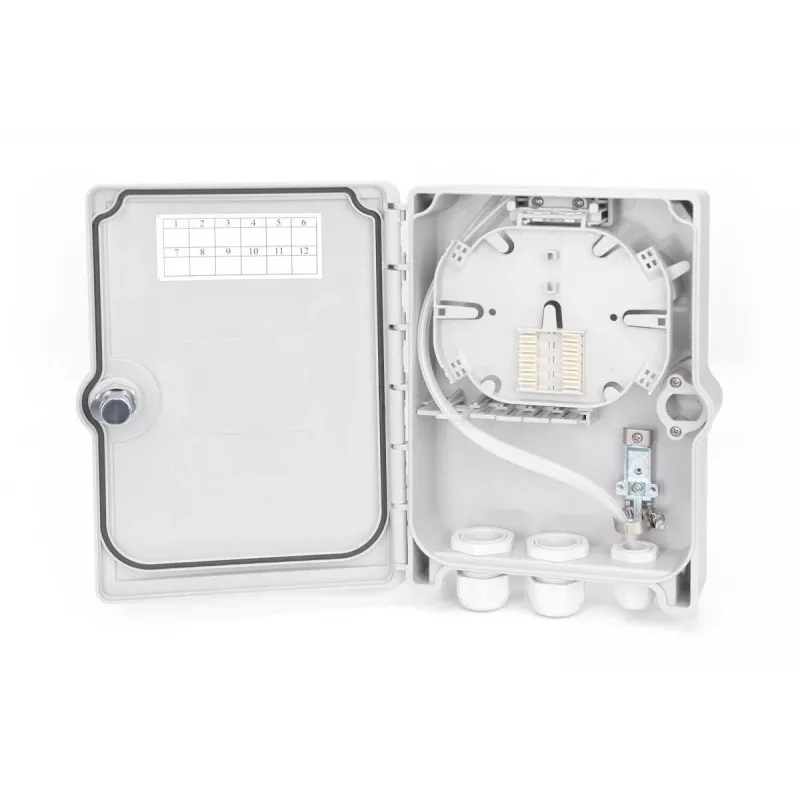 DIGITUS Outdoor FTTH Box für 6x SC/DX Adapter, IP65