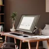 ALOGIC Clarity Max Touch 32C4KPDWT Touchscreen-Monitor, 32 Zoll, 3840x2160 4K UHD, 65 W Power Delivery, 8-MP-Webcam, USB-Hub, schwarz/silber