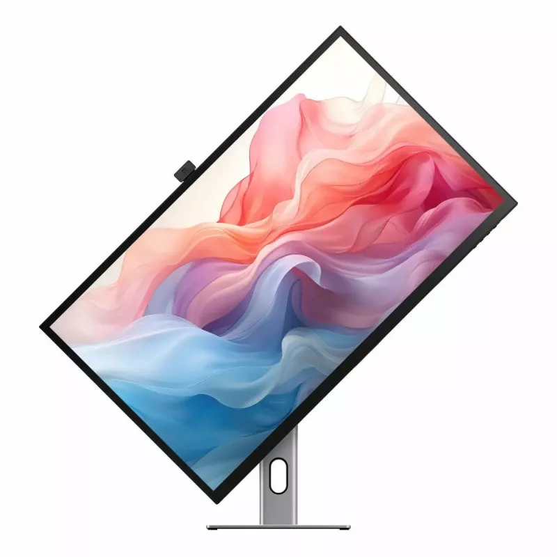 ALOGIC Clarity Max Touch 32C4KPDWT Touchscreen-Monitor, 32 Zoll, 3840x2160 4K UHD, 65 W Power Delivery, 8-MP-Webcam, USB-Hub, schwarz/silber