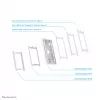 Neomounts WL15-650WH1 Tablet-Wandhalterung 9,7–11 Zoll – abschließbar