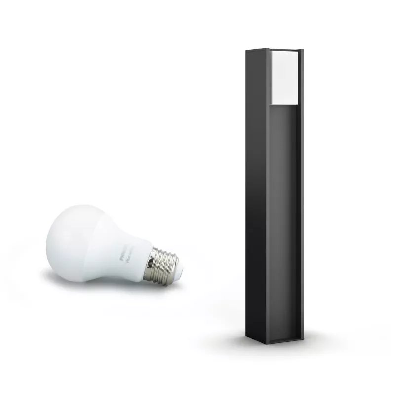 Philips Hue White Turaco 16474/93/P0 Außen-Wegeleuchte, LED, 800 lm, Anthrazit