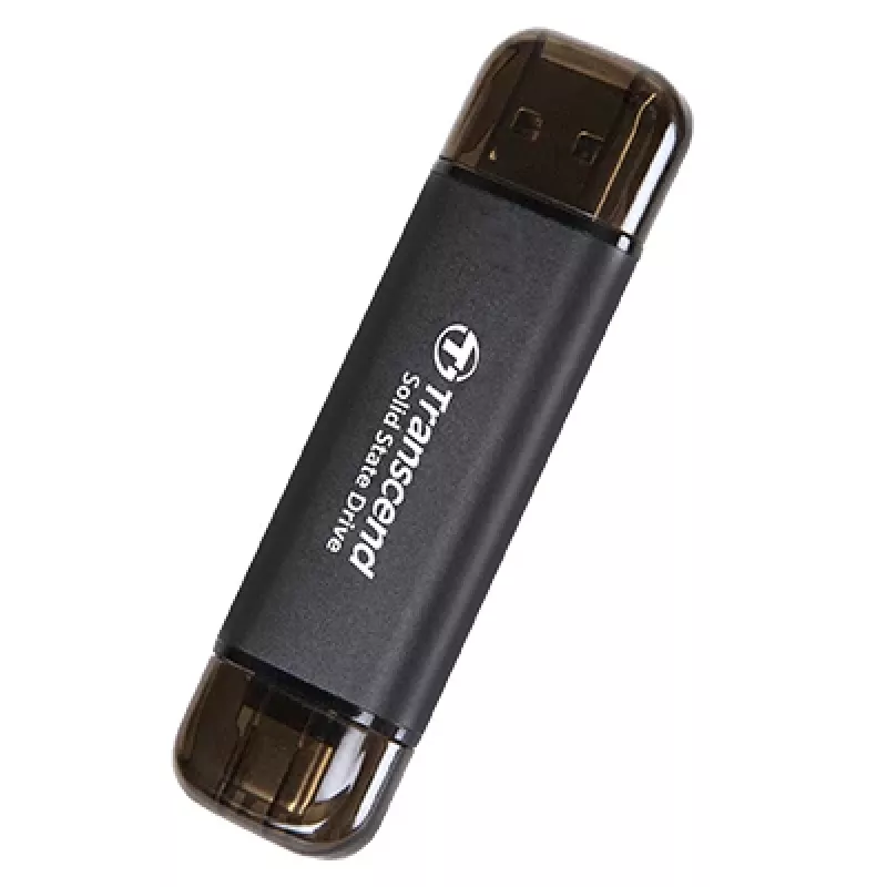 TRANSCEND Esd310c – 512 GB tragbare SSD – USB Typ-A / USB Typ-C