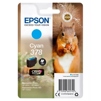 Epson Squirrel Einzelpackung Cyan 378 Claria Photo HD Tinte