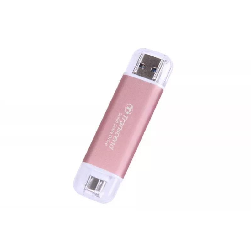 TRANSCEND Esd310p – 1 TB Portable SSD – USB Typ-A / USB Typ-C – Pink