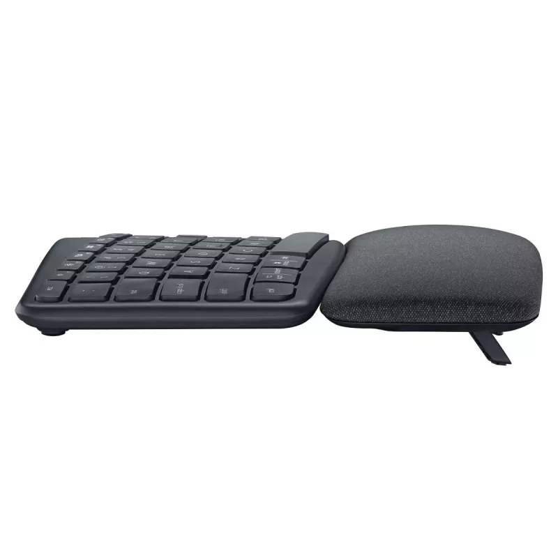LOGITECH Ergo K860 – kabellose geteilte Tastatur, Graphit, AZERTY, Französisch