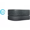 LOGITECH Ergo K860 – kabellose geteilte Tastatur, Graphit, AZERTY, Französisch