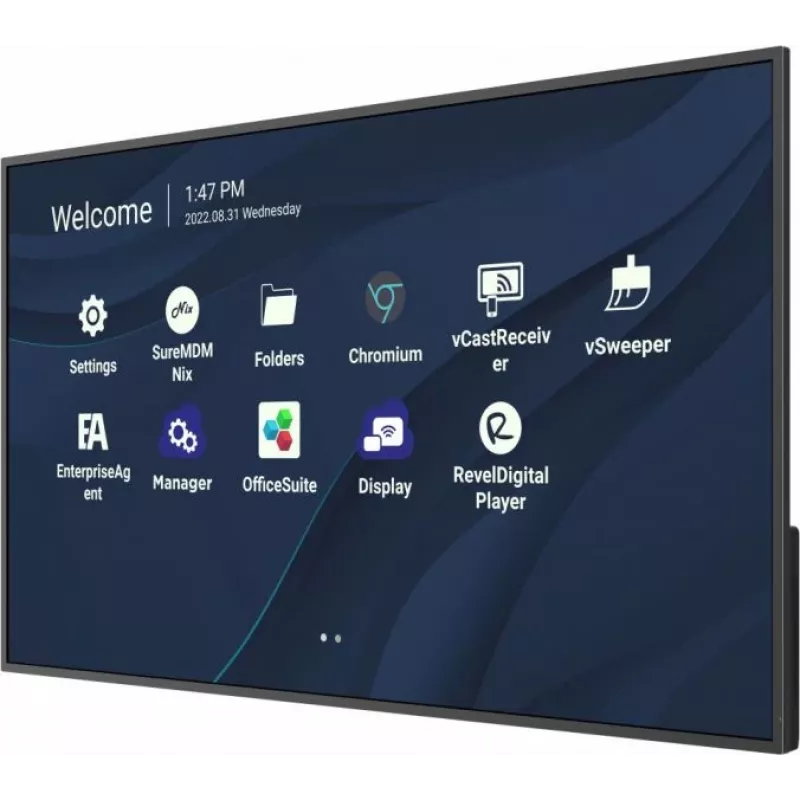Viewsonic CDE4330 Signage Display 109,2 cm (43 Zoll) Wi-Fi 450 cd/m² 4K Ultra HD Schwarz Integrierter Prozessor Android 11
