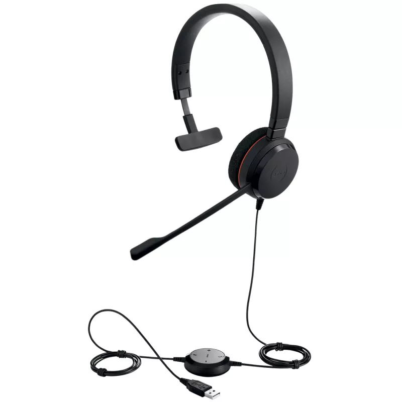 Jabra EVOLVE 20 UC Mono, Kabelgebunden, Büro/Callcenter, 142 g, Headset, Schwarz