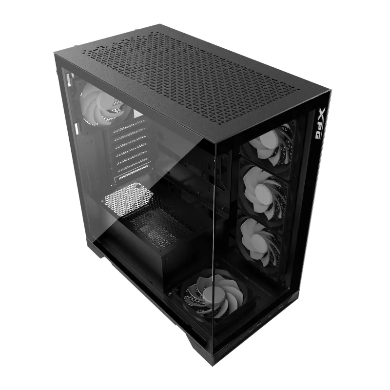 XPG INVADER X Mid-Tower schwarz, Midi Tower, PC, Schwarz, ATX, micro ATX, Mini-ITX, SPCC, 17,5 cm