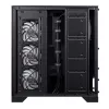XPG Invader X BTF Midi-Tower-PC-Gehäuse, ATX/Micro-ATX/Mini-ITX, Hartglas, 5x 120-mm-ARGB-Lüfter, USB-C, ohne Netzteil, Schwarz