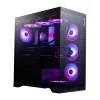 XPG Invader X BTF Midi-Tower-PC-Gehäuse, ATX/Micro-ATX/Mini-ITX, Hartglas, 5x 120-mm-ARGB-Lüfter, USB-C, ohne Netzteil, Schwarz
