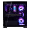 XPG Invader X BTF Midi-Tower-PC-Gehäuse, ATX/Micro-ATX/Mini-ITX, Hartglas, 5x 120-mm-ARGB-Lüfter, USB-C, ohne Netzteil, Schwarz
