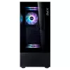 XPG Invader X Mini Midi-Tower-PC-Gehäuse, ATX/Micro-ATX/Mini-ITX, Hartglas, 5x 120-mm-ARGB-Lüfter, USB-C, ohne Netzteil, Schwarz