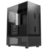 XPG Invader X Mini Midi-Tower-PC-Gehäuse, ATX/Micro-ATX/Mini-ITX, Hartglas, 5x 120-mm-ARGB-Lüfter, USB-C, ohne Netzteil, Schwarz