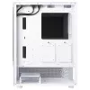 XPG Invader X Mini Midi-Tower-PC-Gehäuse, ATX/Micro-ATX/Mini-ITX, Glasseitenteile, 5x 120-mm-ARGB-Lüfter, USB-C, ohne Netzteil, Weiß