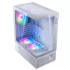 XPG Invader X Mini Midi-Tower-PC-Gehäuse, ATX/Micro-ATX/Mini-ITX, Glasseitenteile, 5x 120-mm-ARGB-Lüfter, USB-C, ohne Netzteil, Weiß