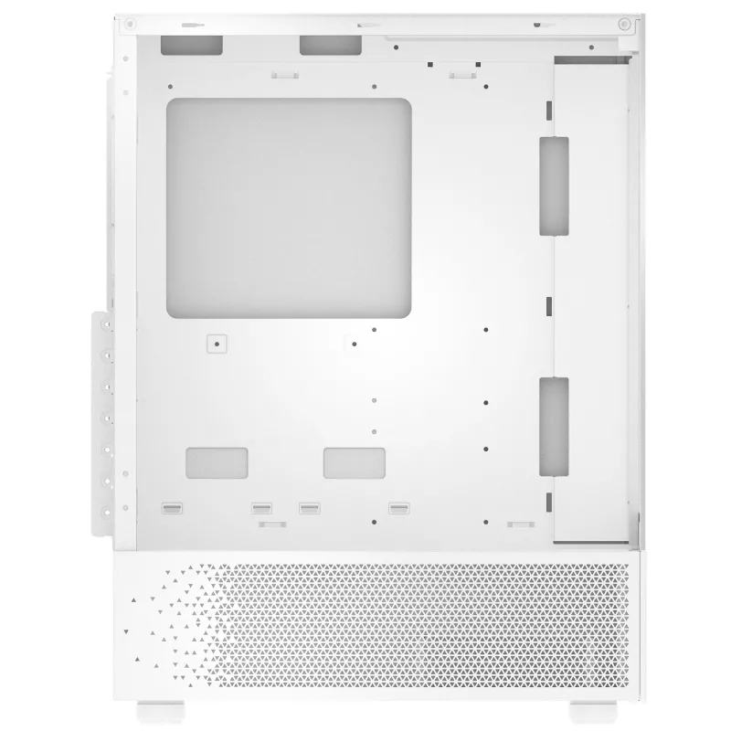 XPG Invader X Mini Midi-Tower-PC-Gehäuse, ATX/Micro-ATX/Mini-ITX, Glasseitenteile, 5x 120-mm-ARGB-Lüfter, USB-C, ohne Netzteil, Weiß