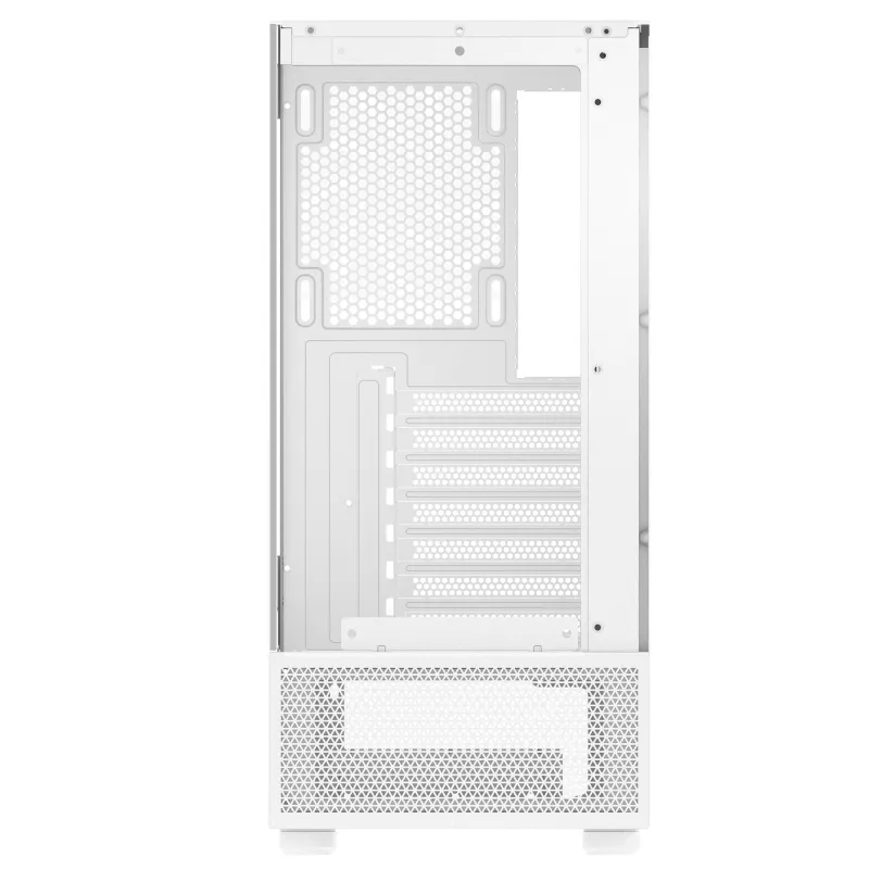 XPG Invader X Mini Midi-Tower-PC-Gehäuse, ATX/Micro-ATX/Mini-ITX, Glasseitenteile, 5x 120-mm-ARGB-Lüfter, USB-C, ohne Netzteil, Weiß