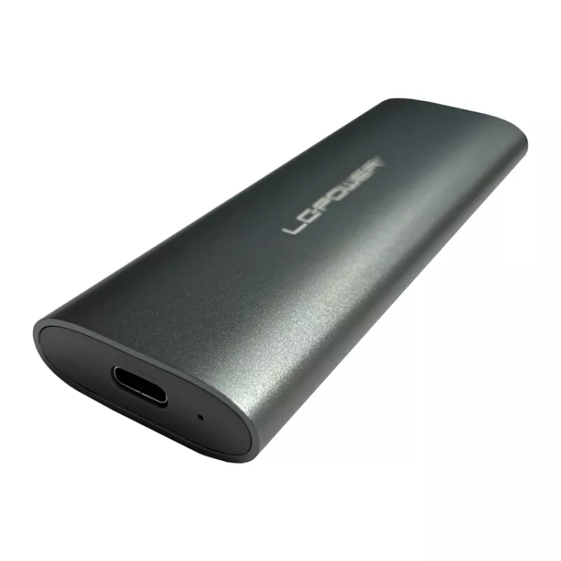 LC-POWER M.2 SSD-Gehäuse (NVMe & SATA), USB 3.2 Gen.2x1, Schwarz – LC-M2-C-MULTI-2