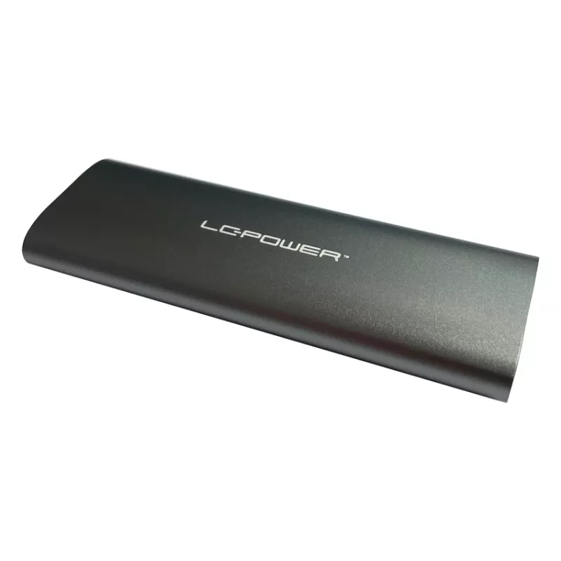 LC-POWER M.2 SSD-Gehäuse (NVMe & SATA), USB 3.2 Gen.2x1, Schwarz – LC-M2-C-MULTI-2