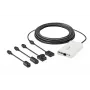 Hanwha XNB-6001 Box-IP-Sicherheitskamera, für den Innenbereich, 2 MP, PoE, digitales PTZ, Elfenbein