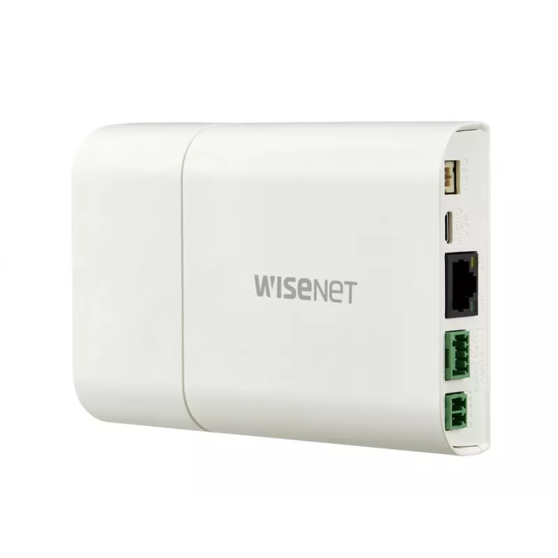 Hanwha XNB-6001 Box-IP-Sicherheitskamera, für den Innenbereich, 2 MP, PoE, digitales PTZ, Elfenbein