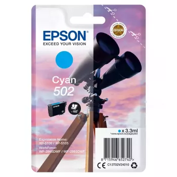 Patrone Epson 502 Cyan C13T02V24010