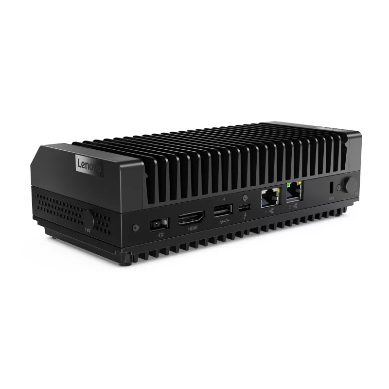 Mini PC Lenovo ThinkEdge SE30 Intel Celeron 6305E 1,8 GHz, 8 GB DDR4, 256 GB SSD, Windows 11 IoT Enterprise, Schwarz