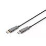 DIGITUS HDMI AOC Hybrid-Glasfaserkabel, Typ A M/M, 30m UHD 4K@60Hz, CE, schwarz
