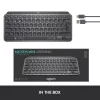 LOGITECH MX Keys Mini Beleuchtete Tastatur - Kabellos Bluetooth - Graphit - Azerty Französisch