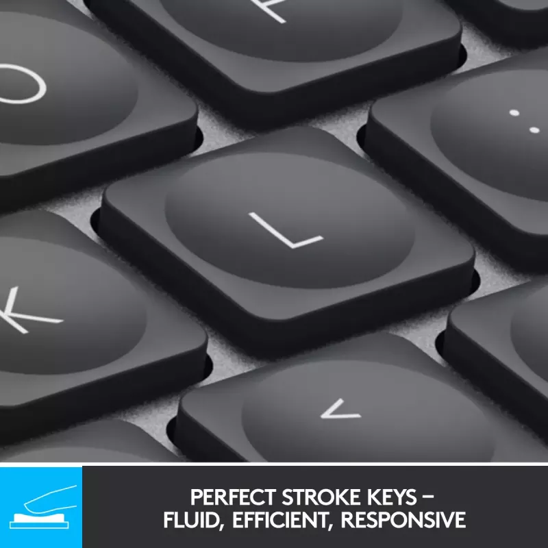 LOGITECH MX Keys Mini Beleuchtete Tastatur - Kabellos Bluetooth - Graphit - Azerty Französisch