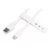 DIGITUS USB-C Silikon-Ladekabel USB-A - USB-C USB 2.0 60W - 2m Weiß