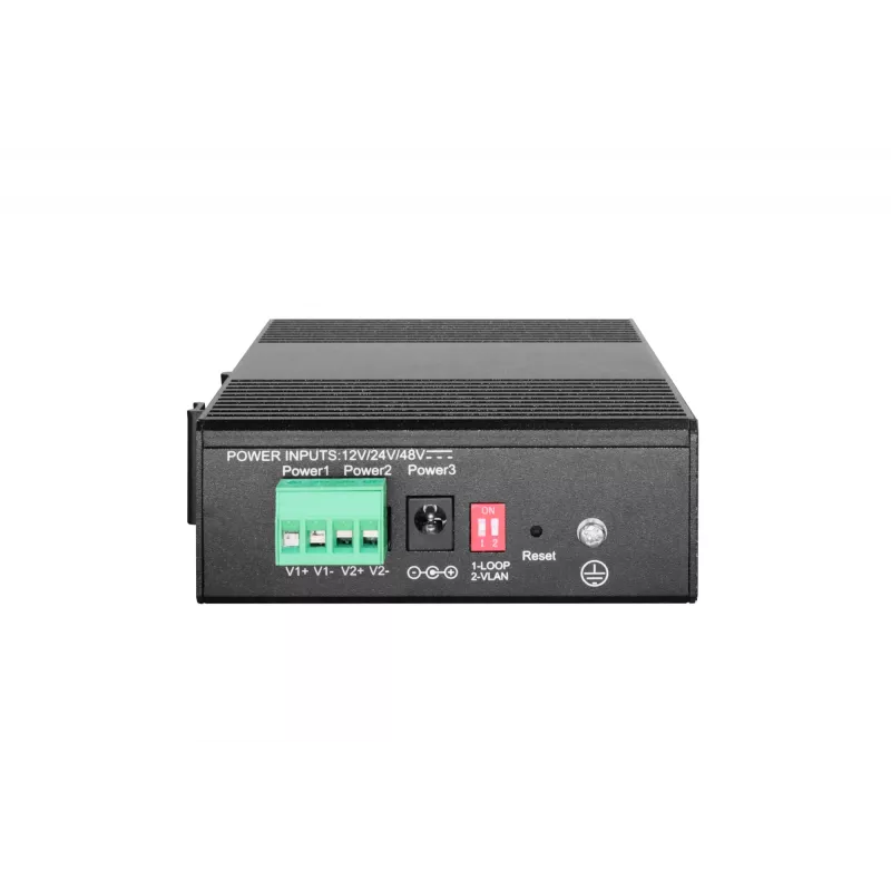 LevelOne Hilbert 6-Port Industrial Gigabit PoE Smart Lite Switch, 2 x SFP, 4 PoE-Ausgänge, 802.3at/af PoE