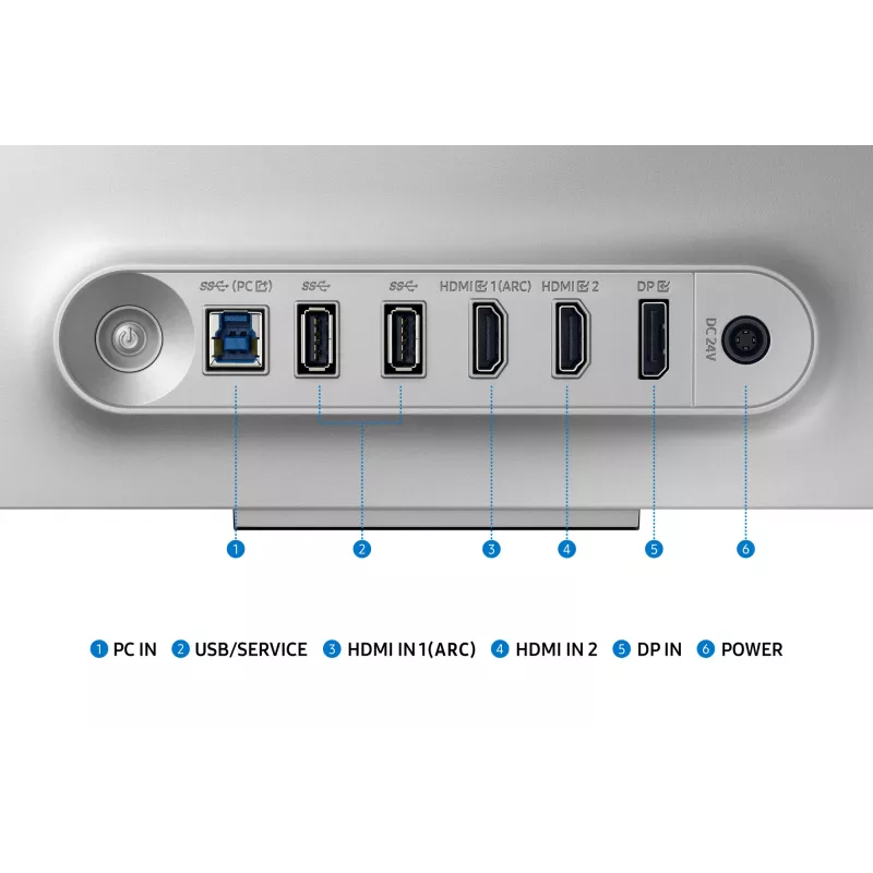 Samsung G80SD Computermonitor 81,3 cm (32 Zoll) 3840 x 2160 Pixel 4K Ultra HD OLED Silber