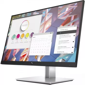 HP E-Series E24 G4 FHD Monitor, 60,5 cm (23,8 Zoll), 1920 x 1080 Pixel, Full HD, LCD, 5 ms, Schwarz