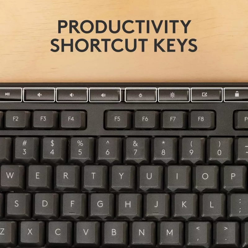 Logitech MK370 Combo for Business – Kabellose Tastatur und Maus in voller Größe
