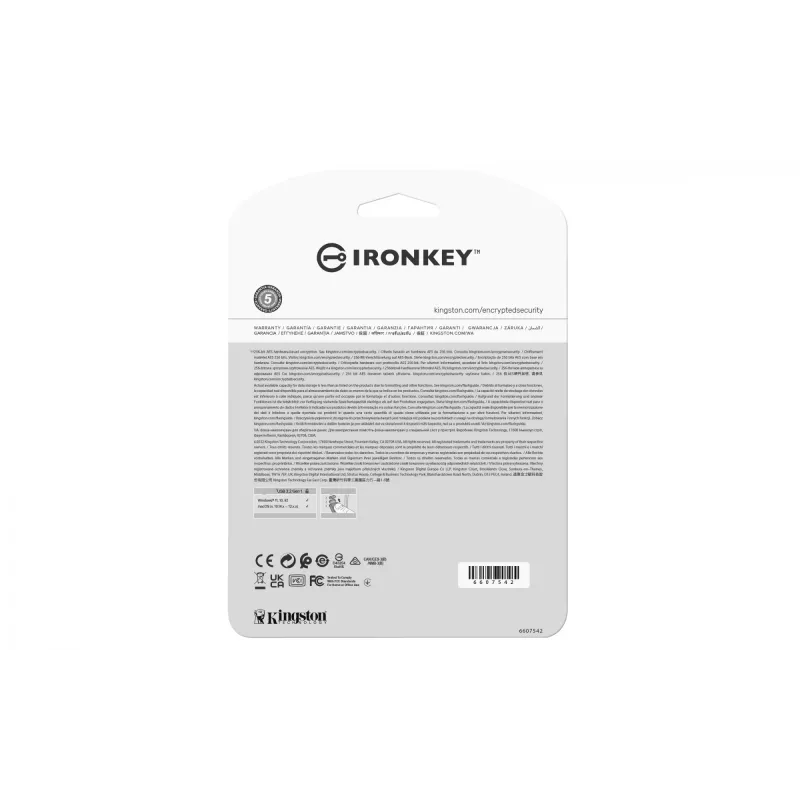 Kingston Technology IronKey 16GB Vault Privacy 50 AES-256 verschlüsselt, FIPS 197