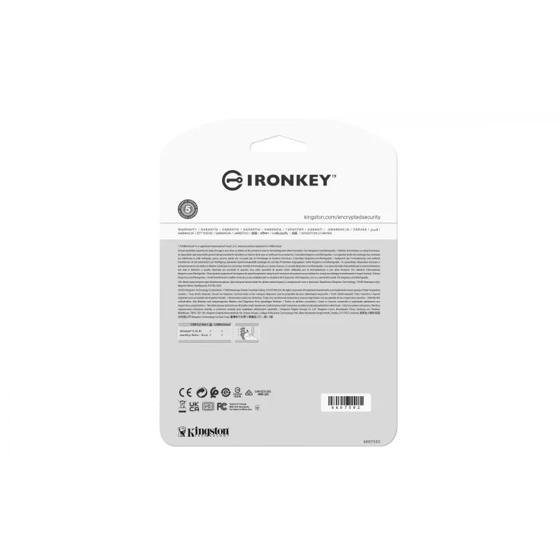 Kingston Technology IronKey 64GB IKLP50 AES USB mit 256-Bit-Verschlüsselung
