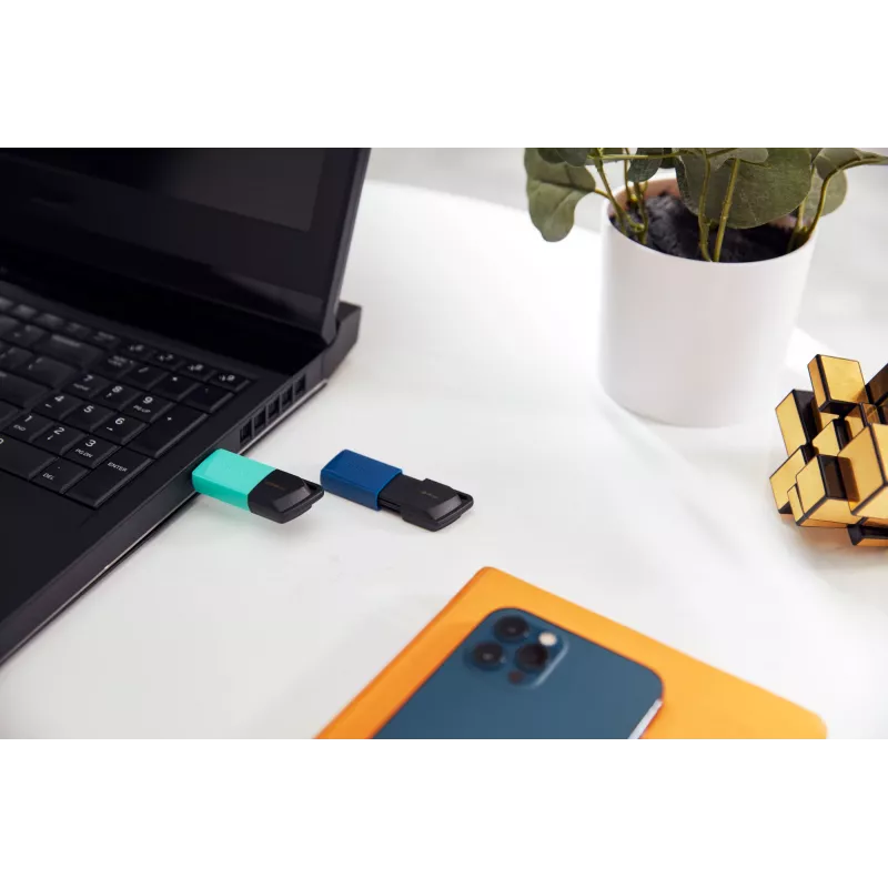 Kingston Technology DataTraveler 64GB USB3.2 Gen 1 Exodia M (Schwarz + Blau) – 2 Stück
