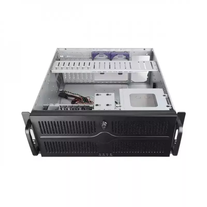 Chieftec UNC-409S-B-OP 4U Rackmount-Servergehäuse, 482 mm tief, ATX/Micro-ATX, Schwarz, inklusive 400-W-Netzteil