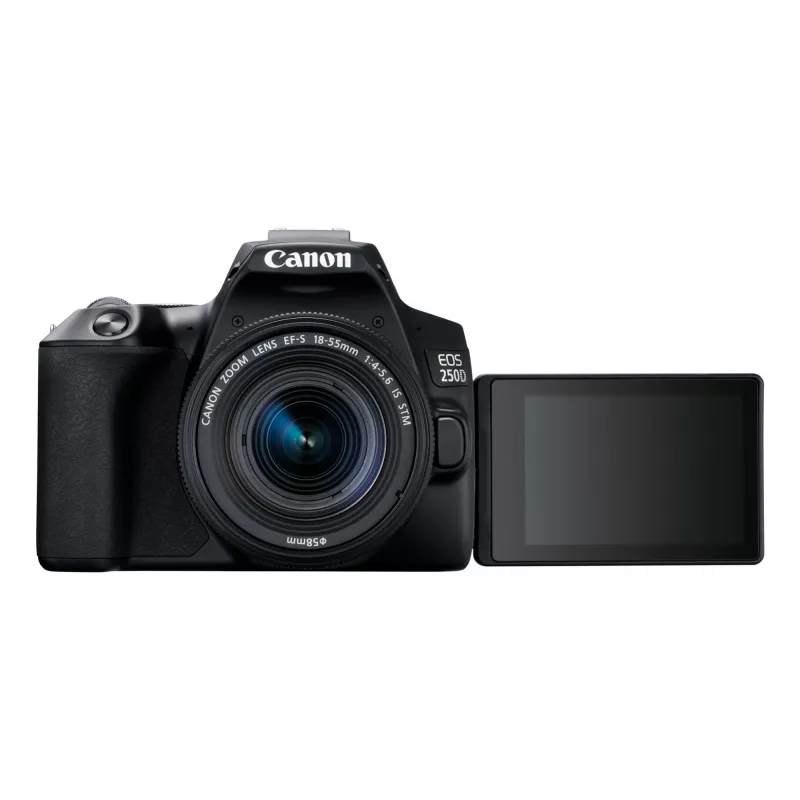 Canon EOS 250D+EF-S 18-55mm SLR-Kamera-Kit 24,1 MP CMOS 6000 x 4000 Pixel Schwarz