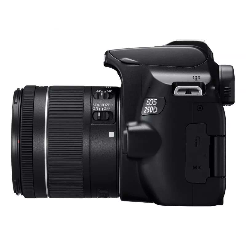 Canon EOS 250D+EF-S 18-55mm SLR-Kamera-Kit 24,1 MP CMOS 6000 x 4000 Pixel Schwarz