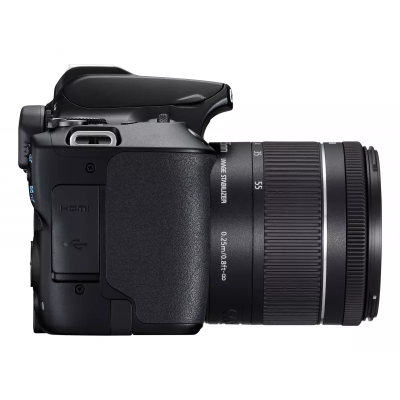 Canon EOS 250D+EF-S 18-55mm SLR-Kamera-Kit 24,1 MP CMOS 6000 x 4000 Pixel Schwarz