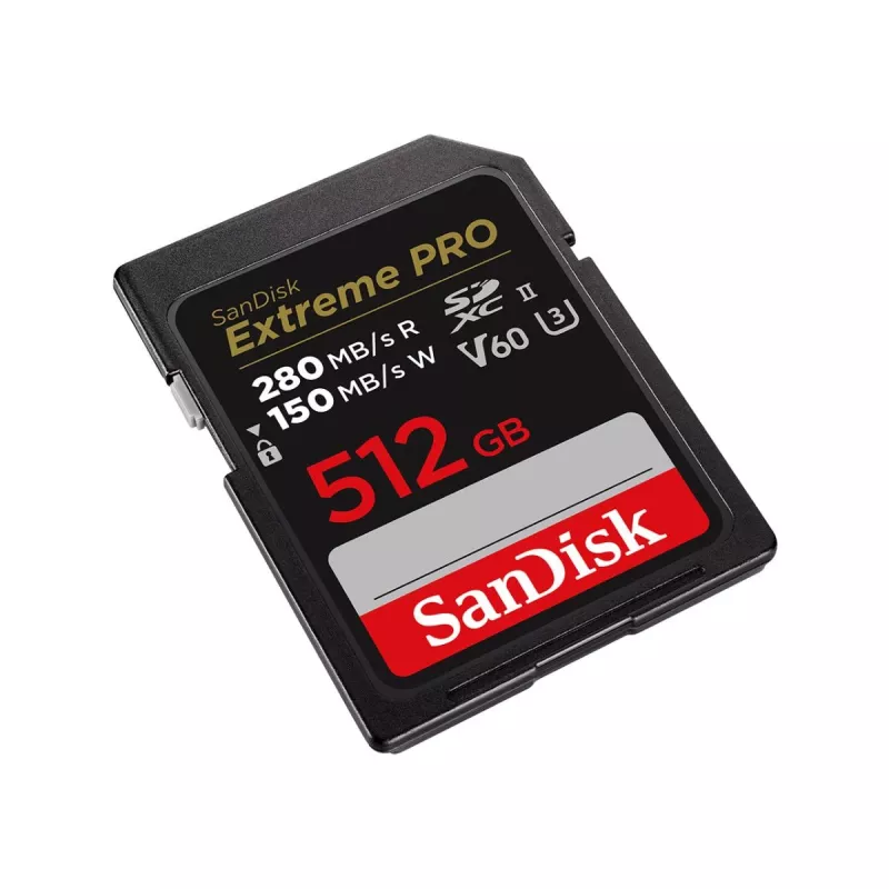 WESTERN DIGITAL SanDisk PRO 512GB V60 UHS-II SD-KARTEN 280/150MB/S V60 C10 UHS-II