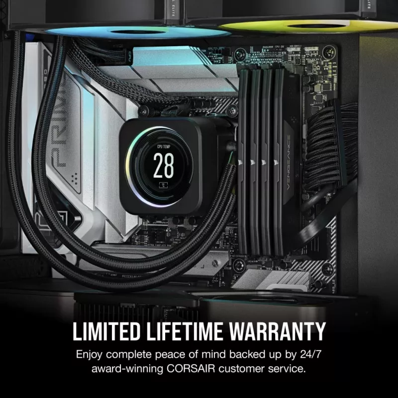 CORSAIR Arbeitsspeicher 32GB (2x16GB) DDR5 DRAM 6000MT/s CL36 AMD Expo & Intel XMP Kit Vengeance