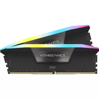 CORSAIR Arbeitsspeicher 32 GB DDR5 (2x16 GB) DRAM 7000 MT/s CL34 Speicherkit Vengeance RGB Schwarz